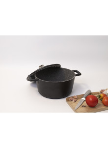 MasterClass Cast Aluminium 4 Litre Casserole Dish - Black