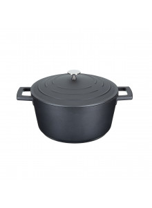 MasterClass Cast Aluminium 4 Litre Casserole Dish - Black