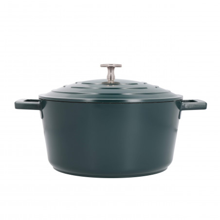 MasterClass Cast Aluminium 4 Litre Casserole Dish - Hunter Green