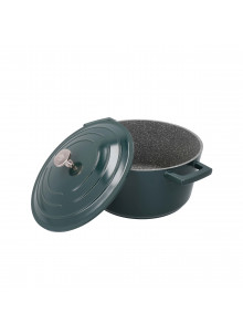 MasterClass Cast Aluminium 4 Litre Casserole Dish - Hunter Green