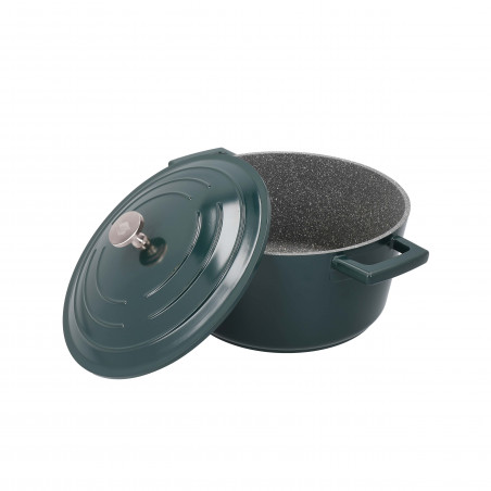 MasterClass Cast Aluminium 4 Litre Casserole Dish - Hunter Green