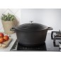 MasterClass Cast Aluminium 5 Litre Casserole Dish - Black