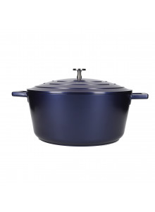 MasterClass Cast Aluminium 5 Litre Casserole Dish - Metallic Blue