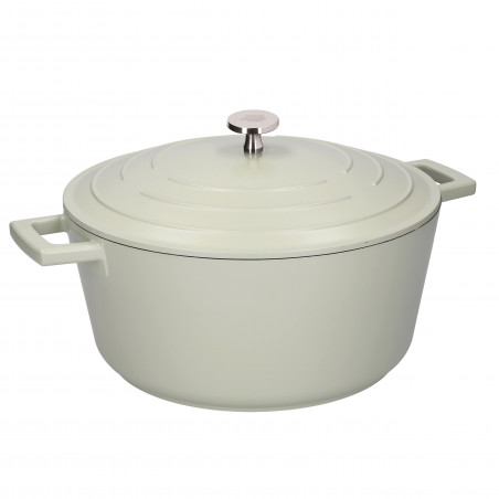 MasterClass Cast Aluminium 5 Litre Casserole Dish - Mint Green