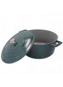 MasterClass Cast Aluminium 5 Litre Casserole Dish - Hunter Green