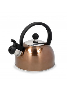La Cafetière Copper Coloured Stainless Steel 1.3L Whistling Kettle