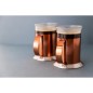 La Cafetière Set Of 2 Copper Effect Coffee Mugs