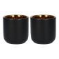 La Cafetière Double Black & Gold Insulated Espresso Cups