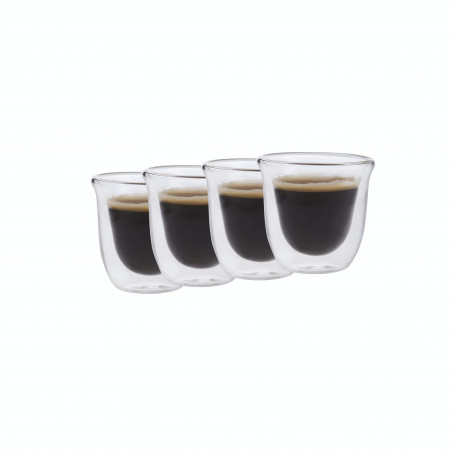 La Cafetière Double Walled Espresso 4-Cup Set