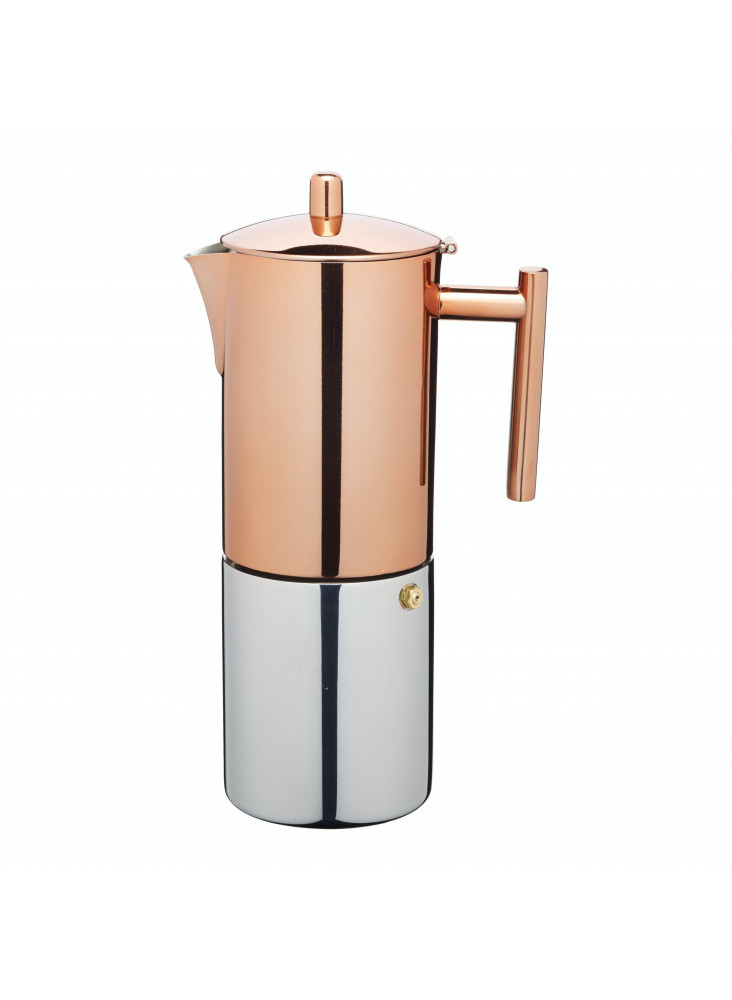 La Cafetière Stainless Steel Copper Effect 10-Cup Espresso Maker