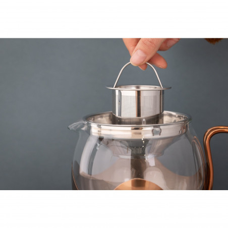 La Cafetière Le Teapot Glass Tea Infuser, 4-Cup, Copper