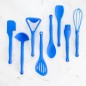 Colourworks Blue Silicone Cooking Spoon with Measurement Markings