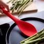 Colourworks Red Silicone Cooking Spoon with Measurement Markings