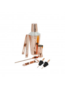 BarCraft 7-Piece Cocktail Making Set with Copper Finish