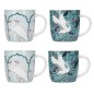 KitchenCraft Barrel Mug Set - Exotic Crane Design