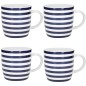 KitchenCraft Barrel Mug Set - Nautical Stripe Design