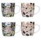 KitchenCraft Barrel Mug Set - Terrazzo Floral Design