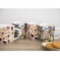 KitchenCraft Barrel Mug Set - Terrazzo Floral Design