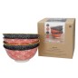 KitchenCraft Set of 4 Bowls - Red & Black Design