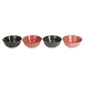 KitchenCraft Set of 4 Bowls - Red & Black Design