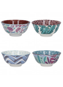 KitchenCraft Set of 4 Bowls - Vibrance Design