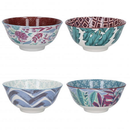 KitchenCraft Set of 4 Bowls - Vibrance Design