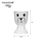 KitchenCraft Set Of 4 Egg Cups - Cat and Dog