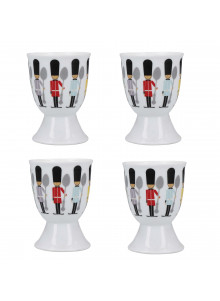 KitchenCraft Set Of 4 Egg Cups - Soldiers