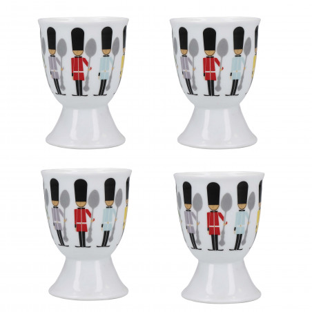 KitchenCraft Set Of 4 Egg Cups - Soldiers