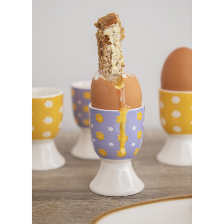 KitchenCraft Set Of 4 Egg Cups - Floral