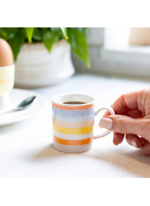 KitchenCraft Espresso Mug - Soleada Stripe Design