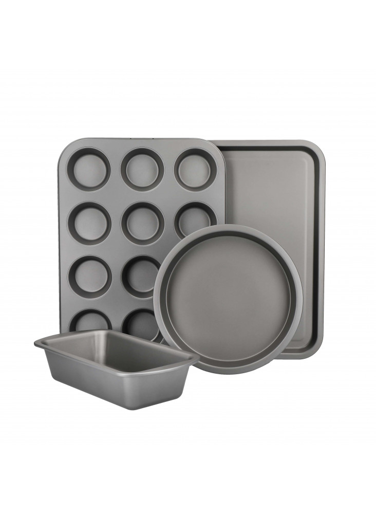 KitchenCraft 4-Piece Carbon Steel Non-Stick Bakeware Set