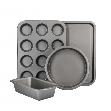 KitchenCraft 4-Piece Carbon Steel Non-Stick Bakeware Set