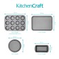 KitchenCraft 4-Piece Carbon Steel Non-Stick Bakeware Set