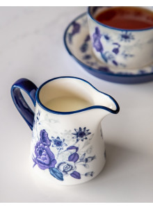 London Pottery Blue Rose 250ml Ceramic Milk Jug