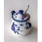 London Pottery Blue Rose Sugar Bowl