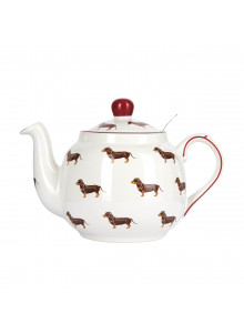 London Pottery Farmhouse Dog Teapot and Infuser, 4-Cup