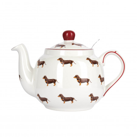 London Pottery Farmhouse Dog Teapot and Infuser, 4-Cup