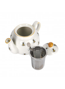 London Pottery Farmhouse Bee Teapot and Infuser, 4-Cup