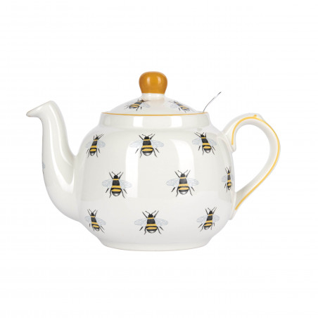 London Pottery Farmhouse Bee Teapot and Infuser, 4-Cup