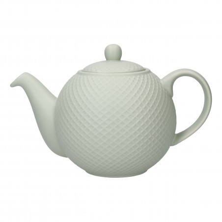 London Pottery Globe Textured Teapot with Strainer, 4-Cup, Green