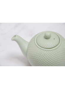 London Pottery Globe Textured Teapot with Strainer, 4-Cup, Green