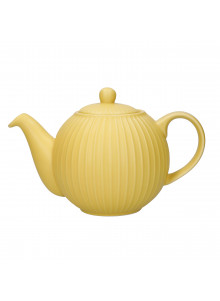 London Pottery Globe Textured Teapot with Strainer, 4-Cup, Yellow