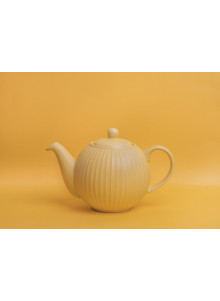 London Pottery Globe Textured Teapot with Strainer, 4-Cup, Yellow