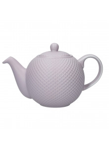 London Pottery Globe Textured Teapot with Strainer, 4-Cup, Lilac