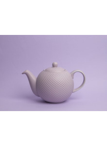 London Pottery Globe Textured Teapot with Strainer, 4-Cup, Lilac