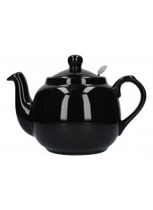 London Pottery Farmhouse 4 Cup Teapot Gloss Black