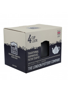 London Pottery Farmhouse 4 Cup Teapot Matte Black