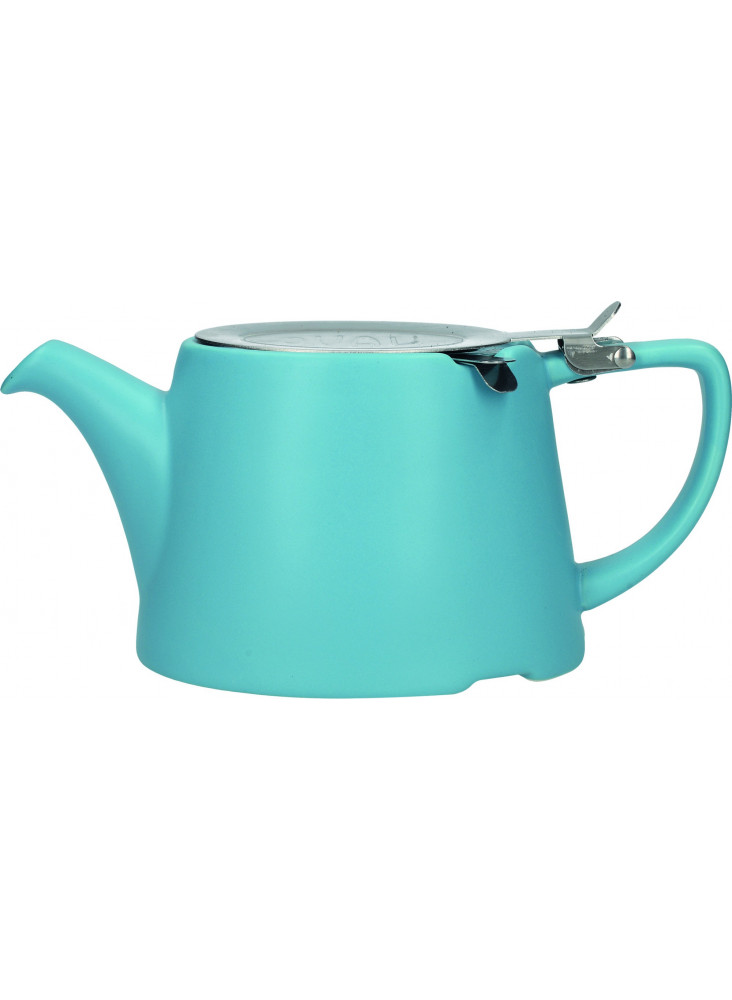 London Pottery Oval Filter Teapot Satin Blue