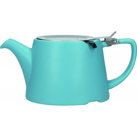 London Pottery Oval Filter Teapot Satin Blue